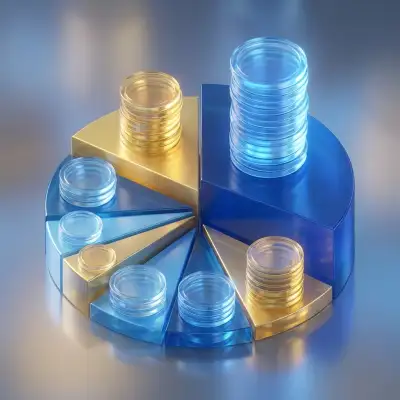 Grafico a torta di ripartizione budget con categorie di costo