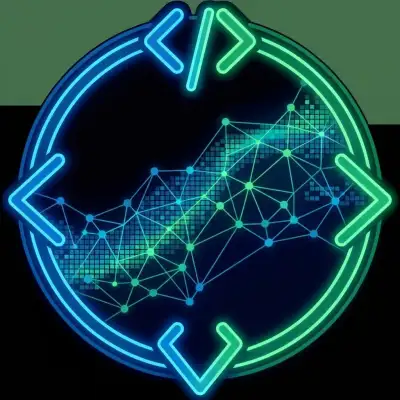 Simbolo comunità open-source con parentesi di codice, grafico contributi stile GitHub, rete collaborativa