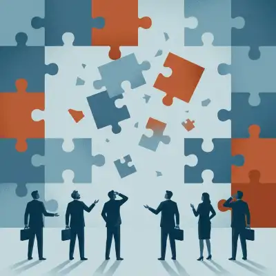 Pezzi di puzzle che non si incastrano, icone di formazione mancante, illustrazione gap di competenze